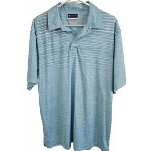 Jack Nicklaus Stay Dri Gray  Golf Polo Shirt Size L Short Sleeve